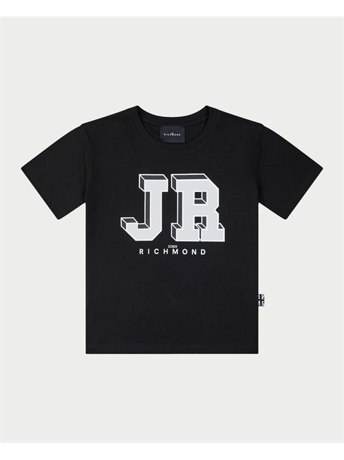 T-shirt bambino John Richmond con logo grande JOHN RICHMOND | RBP25179TSBLACK